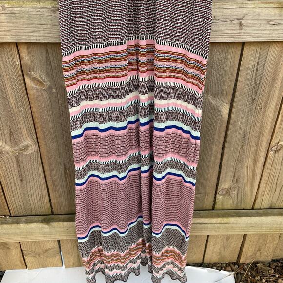 Aldomartins Dress Sierra Colorful Bamboo Knit Boho Maxi Sleeveless Medium - Picture 5 of 11